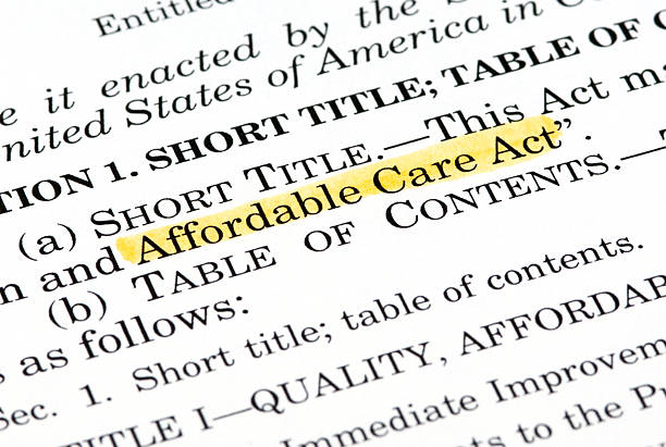 Affordable Care Act document The Affordable Care Act, which was passed by Congress and then signed into law by President Obama on March 23, 2010. bill legislation photos stock pictures, royalty-free photos & images