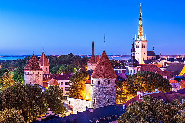 istock Tallinn Estonia Skyline 186373201