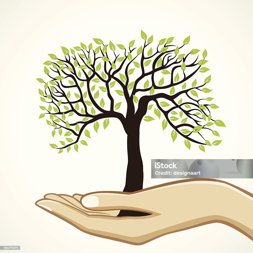 Sparen-Konzept - Lizenzfrei Baum Vektorgrafik