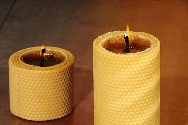 Cera d'api candele - foto stock