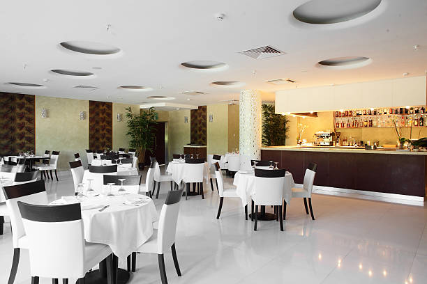 istock luxury restaurant in european style 186376480