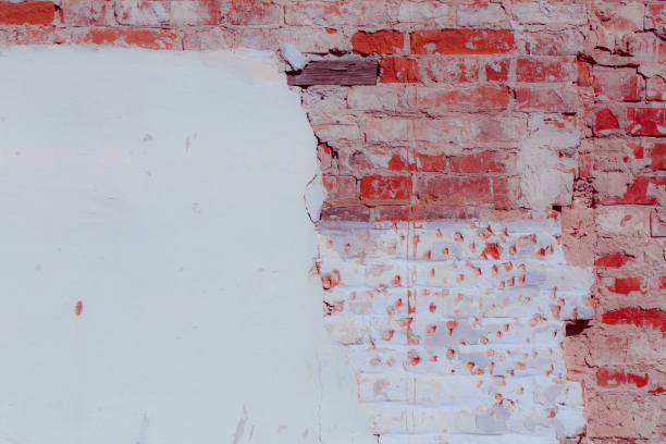 istock Old grungy red brick wall. 1863764874