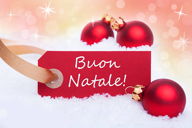 istock Red Label With Buon Natale 186377045