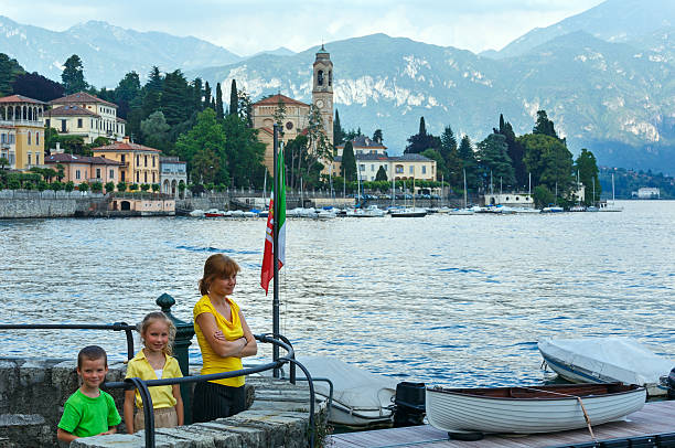 istock Summer Lake Como view (Italy) and family 186377129