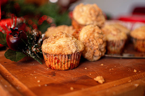 Vegan homemade cupcake in the kitchen
