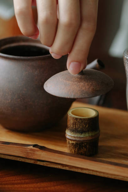 istock Image of woman making tea, Asian tea style 1863794713