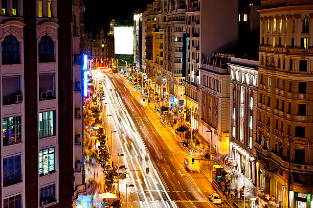 istock Great street in madrid 186379635