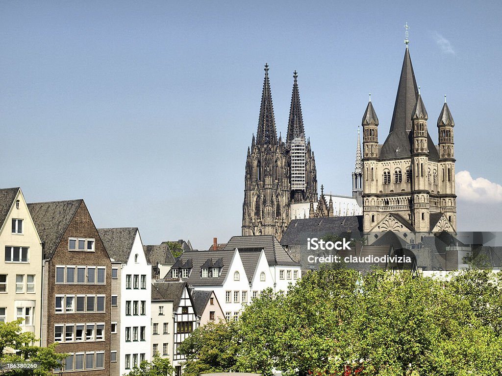 Koeln View of the city of Koeln (Cologne) in Germany - high dynamic range HDR Architecture Stock Photo