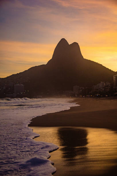 istock Sunset at Leblon Beach - Ipanema, Rio de Janeiro, Brazil 1863808945