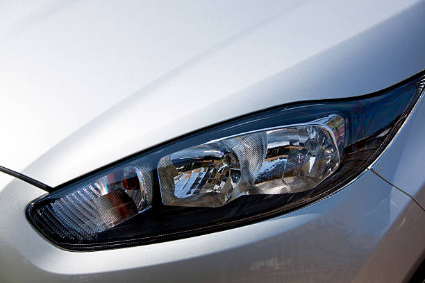 istock Closeup of Vehicle Left Front Head Lamp 186387756