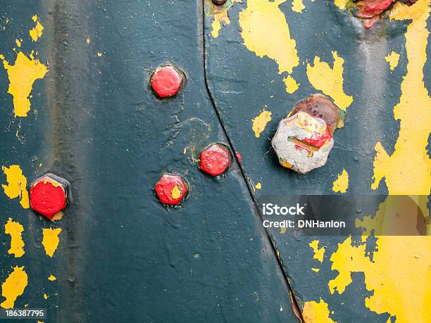 Farbe Auf Abblätternder Rost Bügeleisen Mit Blitzen Stockfoto und mehr Bilder von Alt