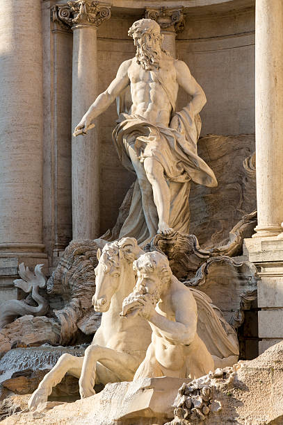 istock Trevi fountain details in Rome Italy 186388004
