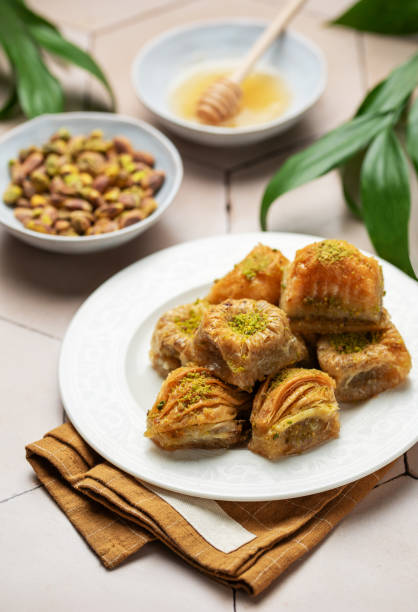 istock Assortment of Turkish baklava dessert 1863890581