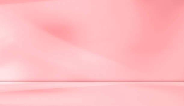 istock Pink Background Flower Rose Color Shadow Abstract Light Mockup Spring Summer Studio Wall Floor Template Product Beauty Cosmetic Stage Wedding Love Valentine Backdrop Pastel Beige Summer Podium Loft. 1863898907