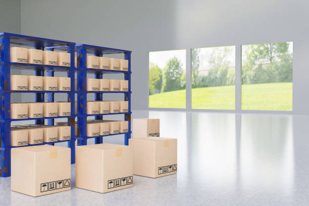 istock AI manufacture Box product Object for manufacturing industry technology Product export and import of future For Products, food, cosmetics, apparel warehouse mechanical future technology 2024 3D RENDER 1863901501
