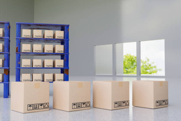 istock AI manufacture Box product Object for manufacturing industry technology Product export and import of future For Products, food, cosmetics, apparel warehouse mechanical future technology 2024 3D RENDER 1863901502