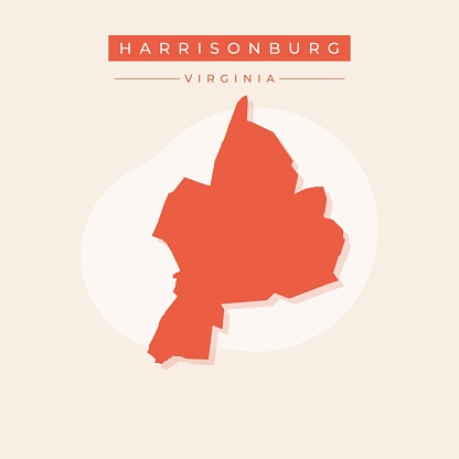 Ilustración de Vector De Ilustración Vectorial Del Mapa De Harrisonburg Ilustración de Vector De Ilustración Vectorial Del Mapa De Harrisonburg