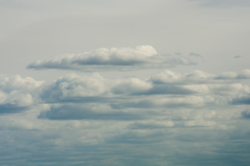 Sea clouds, clouds over the Atlantic Ocean.