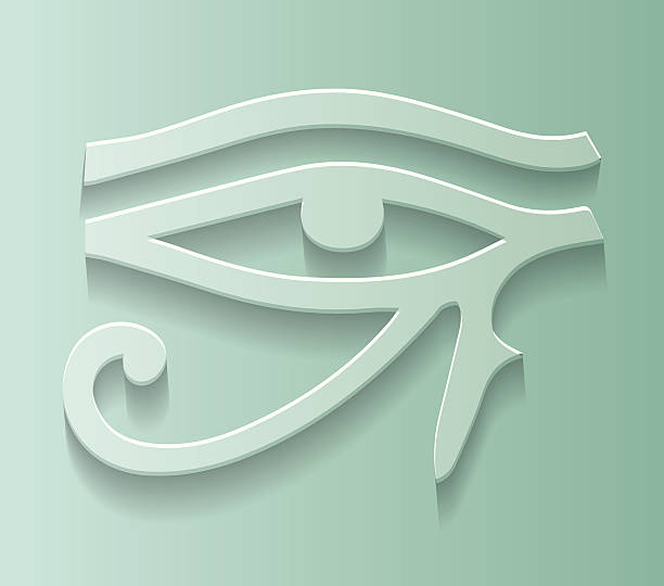 Eye Egyptian vector art illustration