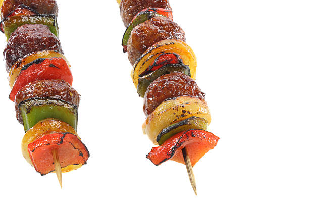 istock Skewers made of minced meat 186397008