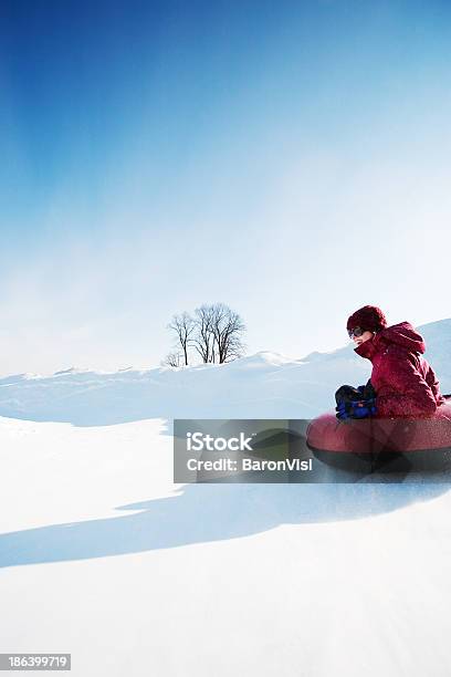 Snow Tubing Stock Photo - Download Image Now - Tobogganing, Snow Tubing, Active Lifestyle
