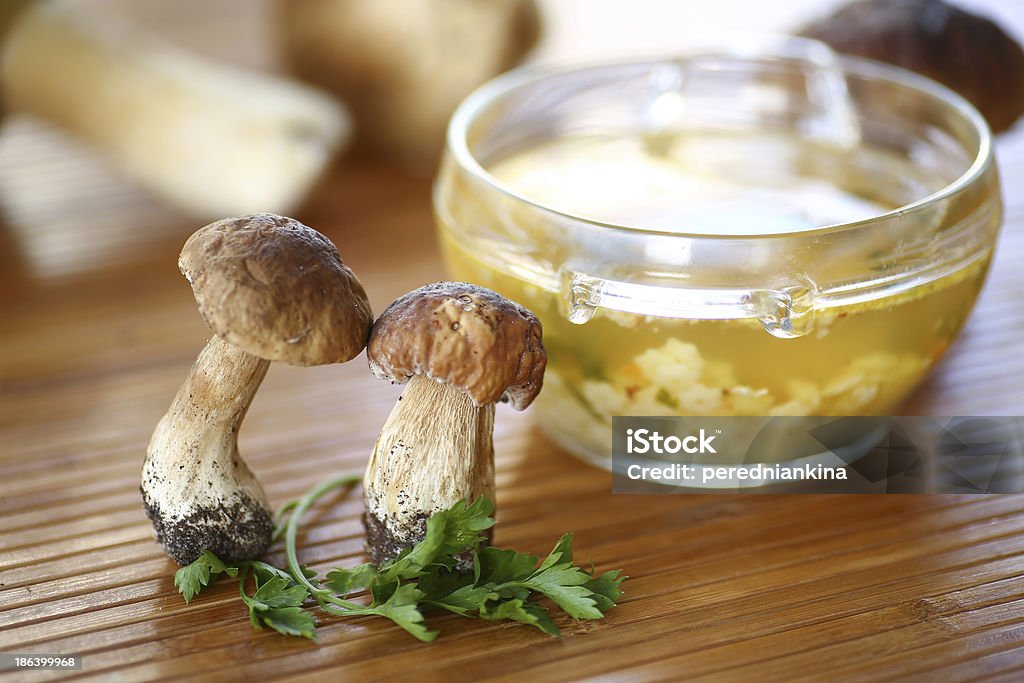 Суп с грибами - Стоковые фото Boletus роялти-фри