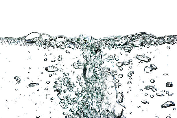 istock Splash of water,drops and bubbles on a white background. 186400074
