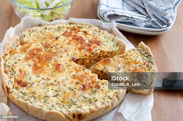 Quiche Lorraine With Pumpkin Stock Photo - Download Image Now - Autumn, Baked Pastry Item, Bakery