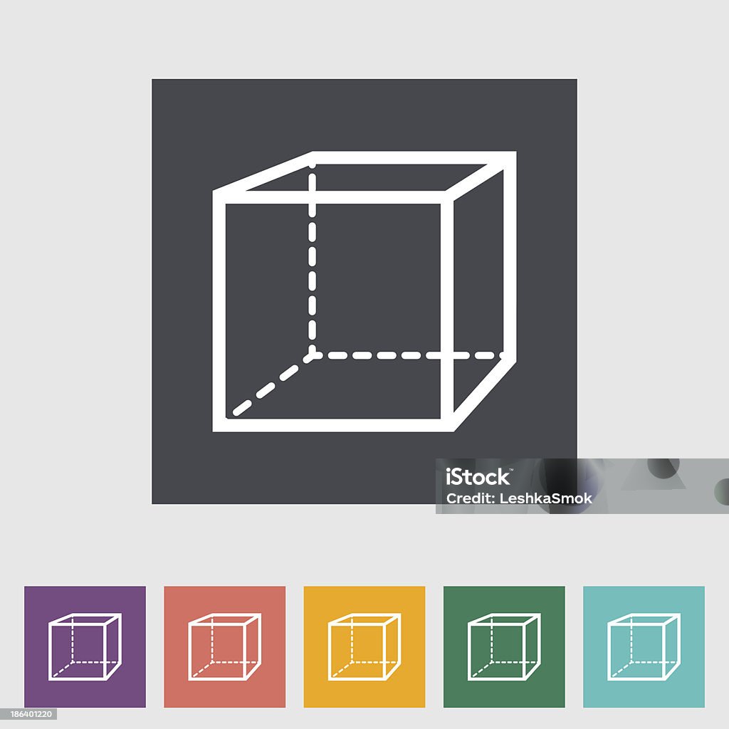 Geometrische cube - Lizenzfrei Abstrakt Vektorgrafik