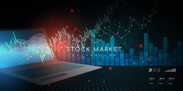 istock Laptop Illustration With Financial Charts and Graphs Screen 1864028426
