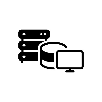 Icon for data base, data, base, server, database, datacenter, storage, hosting, webhosting, information, connect