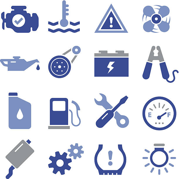 엔진 부품-pro 시리즈 - fuel gauge fossil fuel fuel and power generation gauge stock illustrations