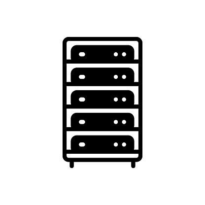 Icon for server, data, hub, database, datacenter, storage, hosting, webhosting, information, connect, network, internet