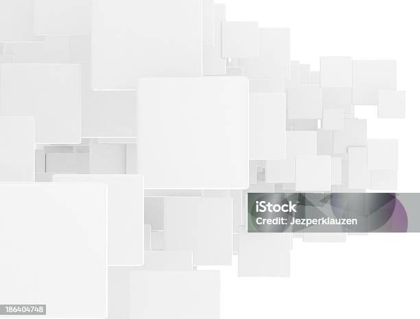 Blank 3d Squares Stock Photo - Download Image Now - Abstract, Backgrounds, Blank