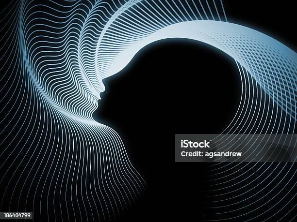 Schemat Z Duszą Geometria - zdjęcia stockowe i więcej obrazów Choroba umysłowa - Choroba umysłowa, Czarny kolor, Czoło