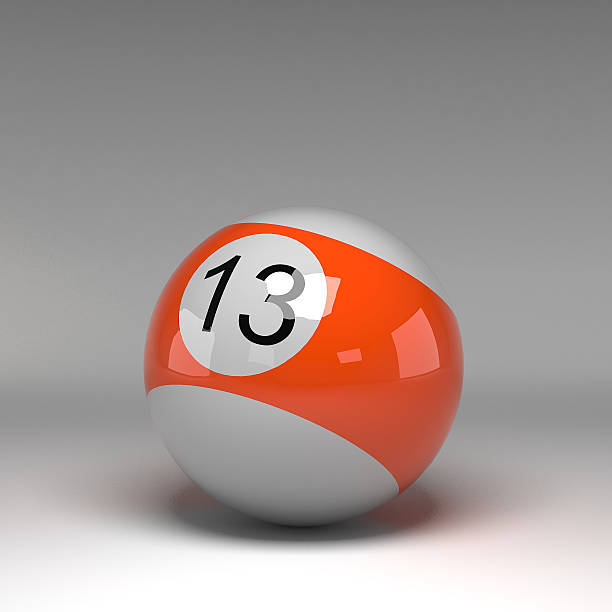 istock Billiard ball isolated on white 186405127