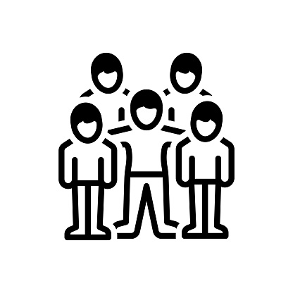 Icon for kinship, relationship, humans, members, same, equity, similarity, parity, unity, parallelism