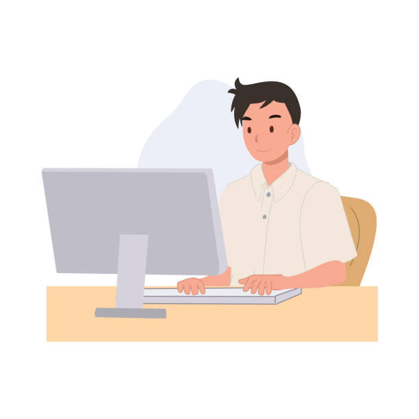 Student Using Computer Illustration 240+ Diverse College Student Computer Stock Illustrations, Royalty-Free ...