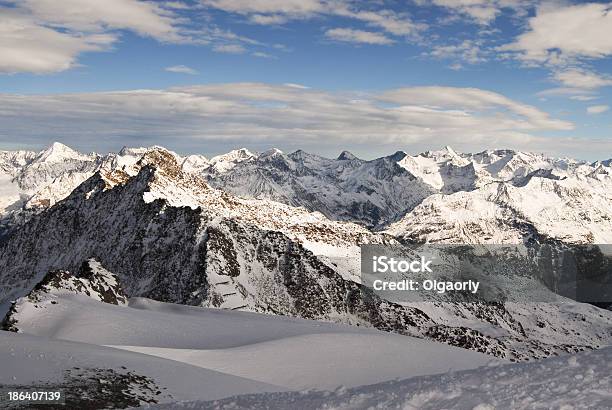 Winter Mountain In Austria Stock Photo - Download Image Now - Austria, Blue, Clambering