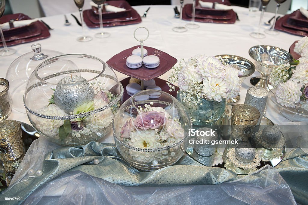 Decorações de Casamento - Royalty-free Azul Foto de stock