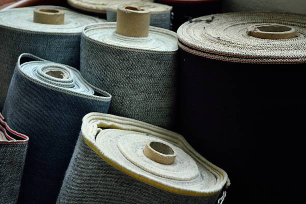 Rolls of selvedge denim
