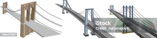 Manhattan Mostów - Stockowe grafiki wektorowe i więcej obrazów Most Williamsburg - Most Williamsburg, Manhattan Bridge, Most - Konstrukcja wzniesiona przez człowieka