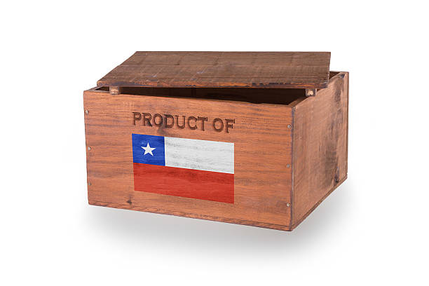 istock Wooden crate isolated on a white background 186407745