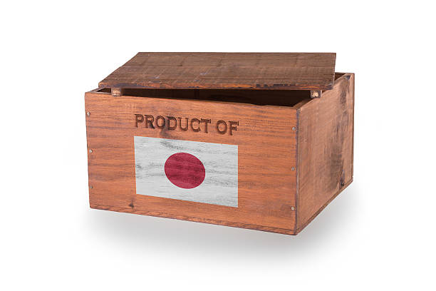 istock Wooden crate isolated on a white background 186407759