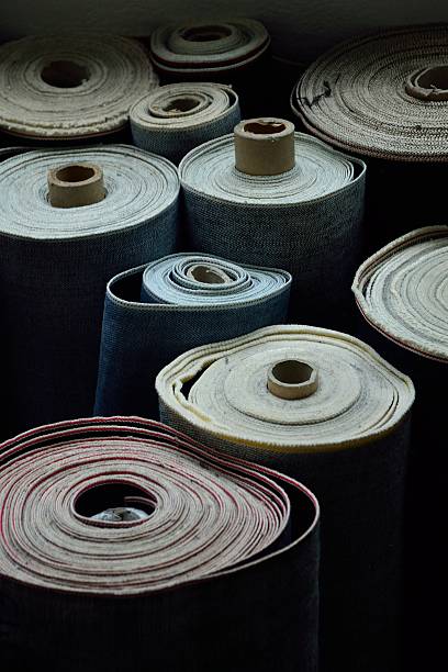 istock Rolls of selvedge denim 186407806