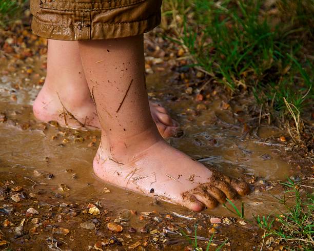 Muddy Foot stock photo