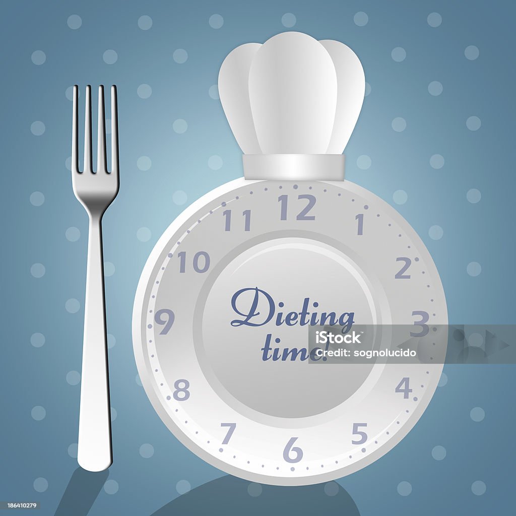 Dieta tempo - Illustrazione stock royalty-free di Accudire