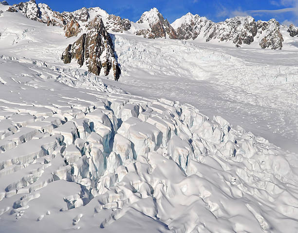 istock Glacier at top of mountain 186410500