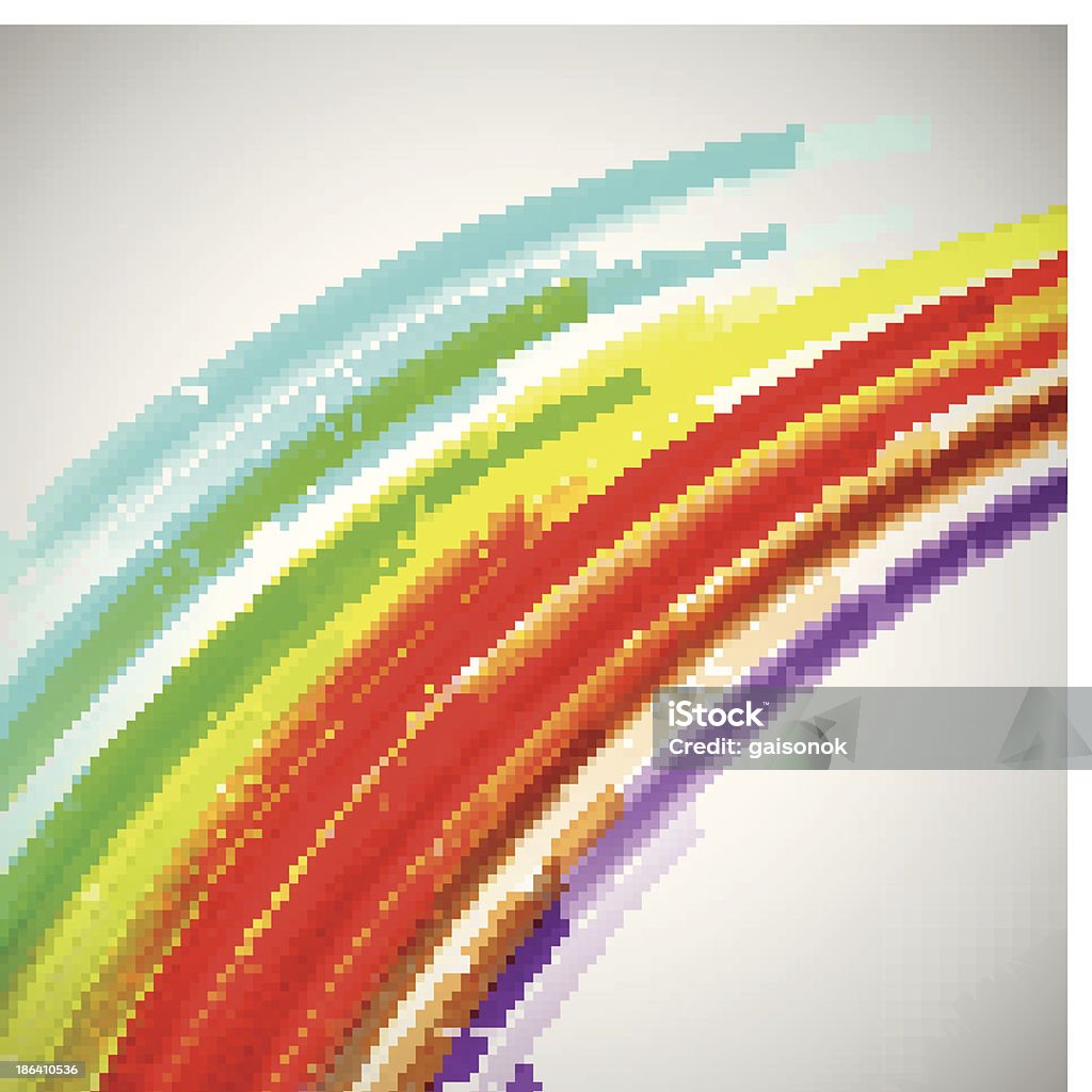 vector hermosa rainbow - arte vectorial de Abstracto libre de derechos