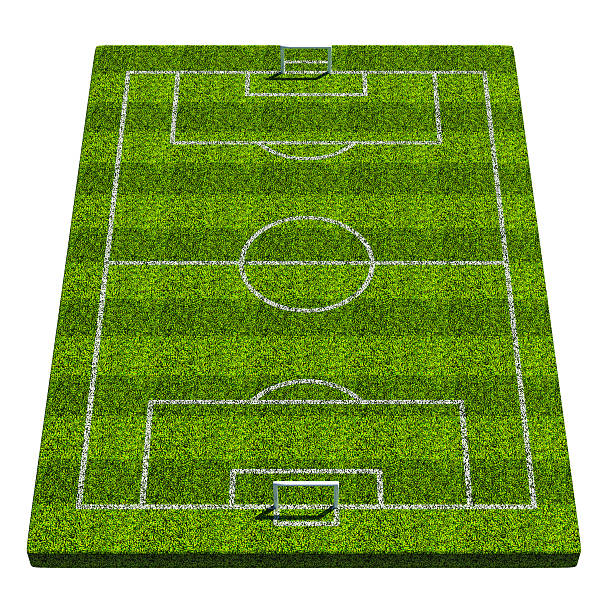 istock Blank vertical 3d soccer formation plate 186411693